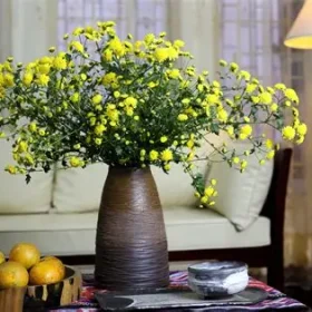Bình hoa cúc vàng