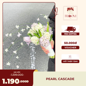 Hoa Cưới Dáng Rơi Trắng Tím – Pearl Cascade