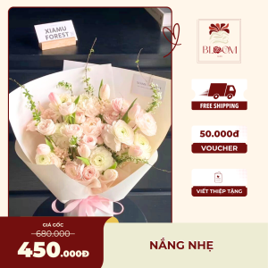 Nắng Nhẹ – Bó Hoa Pastel Thanh Nhã
