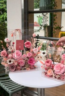 Giỏ hoa sinh nhật mini