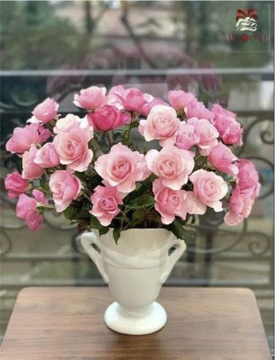Hoa để bàn lễ Tân-đỏ hồng tươi tắn
