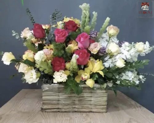 Hoa giả để bàn giáo viên-7 màu