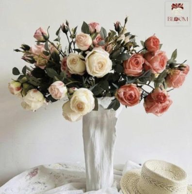 để bàn tiếp khách-hồng trắng